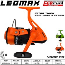 Ecoport  Leomax 4000 Olta Makinası 3 Bb Yeşil