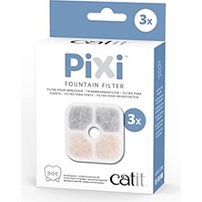 Tech Butiq Catıt 43721 Pixi Yedek Filtre, Catit Pixi Içme Çeşmesi Filtresi, 3'lü Paket