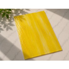 Glassmakro Dekoratif Vitray Cam Bal Sarısı Damarlı 21X29,7 cm