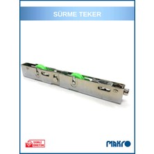 Glassmakro Pvc Pimapen Yeşil Sürme Çelik Çift Rulmanlı Teker