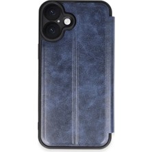 Apple iPhone 16 Plus Kılıf Flip Cover - Lacivert