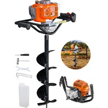 Wüber Pro Benzinli Toprak Burgu Makinasi + 200MM Delme Ucu