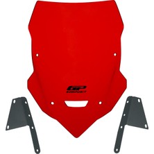 GP Kompozit Bajaj Dominar 400 2017-2026 Uyumlu Ön Cam Kırmızı - 40 cm