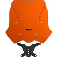 GP Kompozit KTM 890 ADV / ADV R 2021-2022 Uyumlu Ön Cam Turuncu - 38 cm
