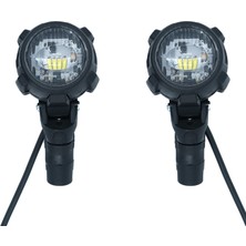 Gp Kompozit SFR002 Large Universal Çakarsız Motosiklet Sis Farı Seti Siyah