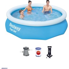 Büyük Şişme Havuz Seti Bw 502 57266 305 cm × 76 cm