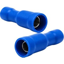Powermaster PM-39054 1,5-2,5mm2 Kesit 24X7X5MM Soket Mavi Izoleli Kablo Pabucu (100'LÜ Paket)