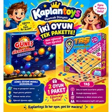 Kaplantoys Güneş Sistemi Modelleri Gezegenler ve 9-3 Taş Oyunu Hem Eğlen Hem Öğren