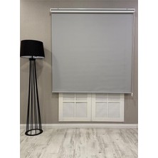 %100 Işık Geçirmez Blackout Stor Perde, Açık Gri, 120 x 200