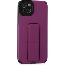 Zamerya Iphone 14 Plus Kılıf Mega Standlı Silikon - Mor