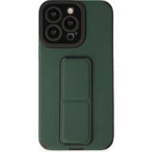 Zamerya Iphone 14 Pro Kılıf Mega Standlı Silikon - Yeşil