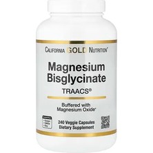 California Gold Nutrition Magnezyum Bisglisinat Şelatı, Albion Traacs®, 240 Bitkisel Kapsül