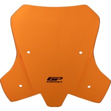 GP Kompozit KTM 1290 Super Adventure 2021-2024 Uyumlu Ön Cam Turuncu - 38 cm