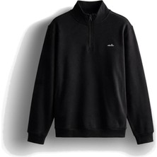 Ellesse 6WM1010-BK Erkek Fermuarlı Sweat Siyah