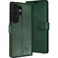Samsung Galaxy S26 Ultra Trend S Plus Kapaklı Kılıf - Yeşil