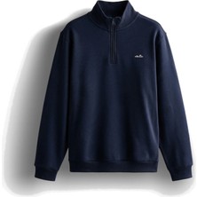 Ellesse 6WM1010-NV Erkek Fermuarlı Sweat Lacivert