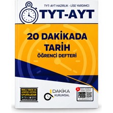 Dakika Yayınları Tyt Ayt 20 Dakikada Tarih Öğrenci Defteri – Konu Anlatımlı Video Çözümlü Yks Tarih Hazırlık Kitabı