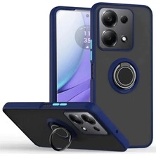 Xiaomi Redmi Note 13 Pro 5g Kılıf Montreal Yüzüklü Silikon Kapak - Lacivert