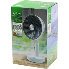 Kiwi KFAN-7618 USB Şarjlı 5 Inç - 13.4cm Masa Üstü Vantilatör 3 Kademe Hız 5 Pls.kanat Ayarlı YÜKSEKLİK:20-28CM