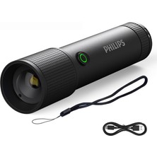 Die Grup Tr SFL2185/93 350 Lümen 3W LED El Feneri Teleskopik Zoom Sos Modlu Şarj Edilebilir Uzun Menzilli Flashlight