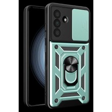 Galaxy A37 5g Pars Lens Yüzüklü Silikon - Yeşil