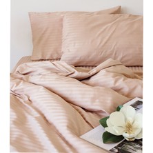 Tekstil Home Genç ve Çocuk Serisi Çizgili SATEN120X200 Lastikli Çarşaflı Nevresimtakımı