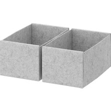 IKEA Komplement Kutu Seti , Açık Gri, 15X27X12 Cm, 2 Adet