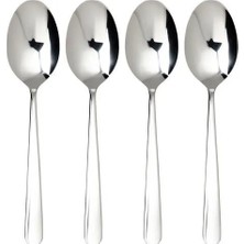 IKEA Martorp Yemek Kaşığı , Paslanmaz Çelik, 19 Cm, 4 Adet