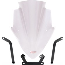 GP Kompozit Bajaj Pulsar NS 200 2011-2024 Uyumlu Ön Cam Şeffaf - 47 cm