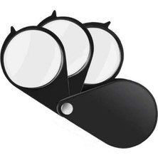 PM-6585 Katlanır 30 mm Mini Cep Tipi 3’lü Büyüteç