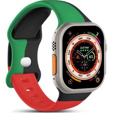 Microsonic Apple Watch Series 12 46MM Kordon Activeflex Wristband Black Unity