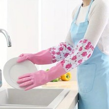 Ry Collections Uzun Bulaşık ve Temizlik Eldiveni Pvc Su Geçirmez Kollu 1 Çift