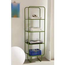 717 Design Alana D Metal Kitaplık 45 x 33 x 150 cm Zeytin Yeşili