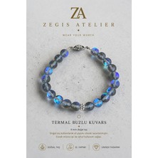 8 mm Buzlu Kuvars Doğal Taş Bileklik