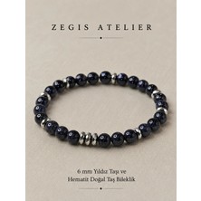 Yıldız Taşı ve Hematit Doğal Taş Bileklik Tasarımı