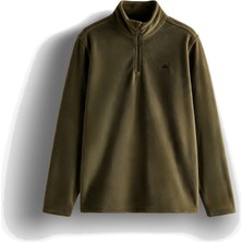 Ellesse 6WM1023-KH Erkek Yarım Fermuarlı Polar Haki