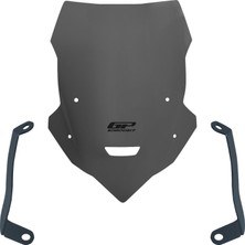 GP Kompozit Yamaha MT-25 2020-2024 Uyumlu Kısa Tur Camı Gri - 40 cm