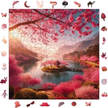 Happy Trend Puzzle Yetişkin - Kiraz Çiçeği Rüyası - 353 Parça, 29 x 29 cm - Yapıştırıcı Folyo Dahil - Benzersiz Şekilli Parçalar & Özel Figürler - S1-26