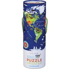 Happy Trend Creek Dünya Haritası 200 Adet Puzzle ve Uygun Poster