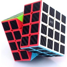 Happy Trend Oyuncak 1 Pcs 4x4 Qy Speed Cube 4x4 Corbon Fiber Cube 1ADET Vıp 4x4 Zeka Küpü 4x4 Hız Küpü 4x4 Rubiks Cube