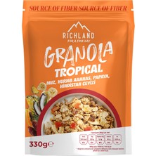 Richland Granola Tropikal Meyveli 330 G - 5 Adet