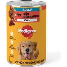 Pedigree Sığırlı ve Ciğerli Konserve Yaş Mama 400 G - 6 Adet