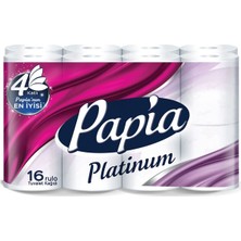 Papia Platinum 4 Katlı Tuvalet Kağıdı 16'lı - 8 Adet