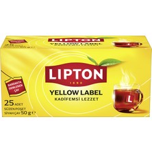 Lipton Bardak Poşet Çay Yellow Label 25'li - 6 Adet