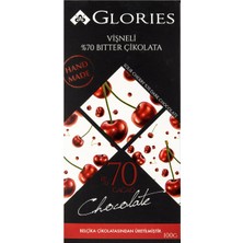 Glories Vişneli %70 Kakao Vegan Çikolata 100 G - 7 Adet