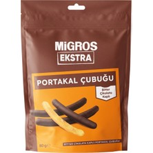 Migros Ekstra Migros Extra Bitter Çikolata Kaplı Portakal Çubuğu 80 G - 8 Adet