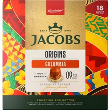 Jacobs Origins Single Colombia Kapsül Kahve 18'li 93 G - 2 Adet