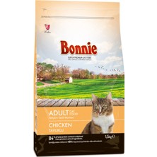 Bonnie Tavuklu Kuru Kedi Maması 1.5 kg - 5 Adet