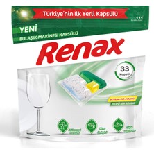 Renax Bulaşık Makinesi Kapsülü Hepsi Bir Arada 33'lü 346 G - 8 Adet