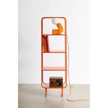 717 Design Alana D Metal Kitaplık 45 x 33 x 150 cm Turuncu